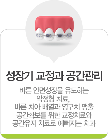 성장기 교정과 공간관리